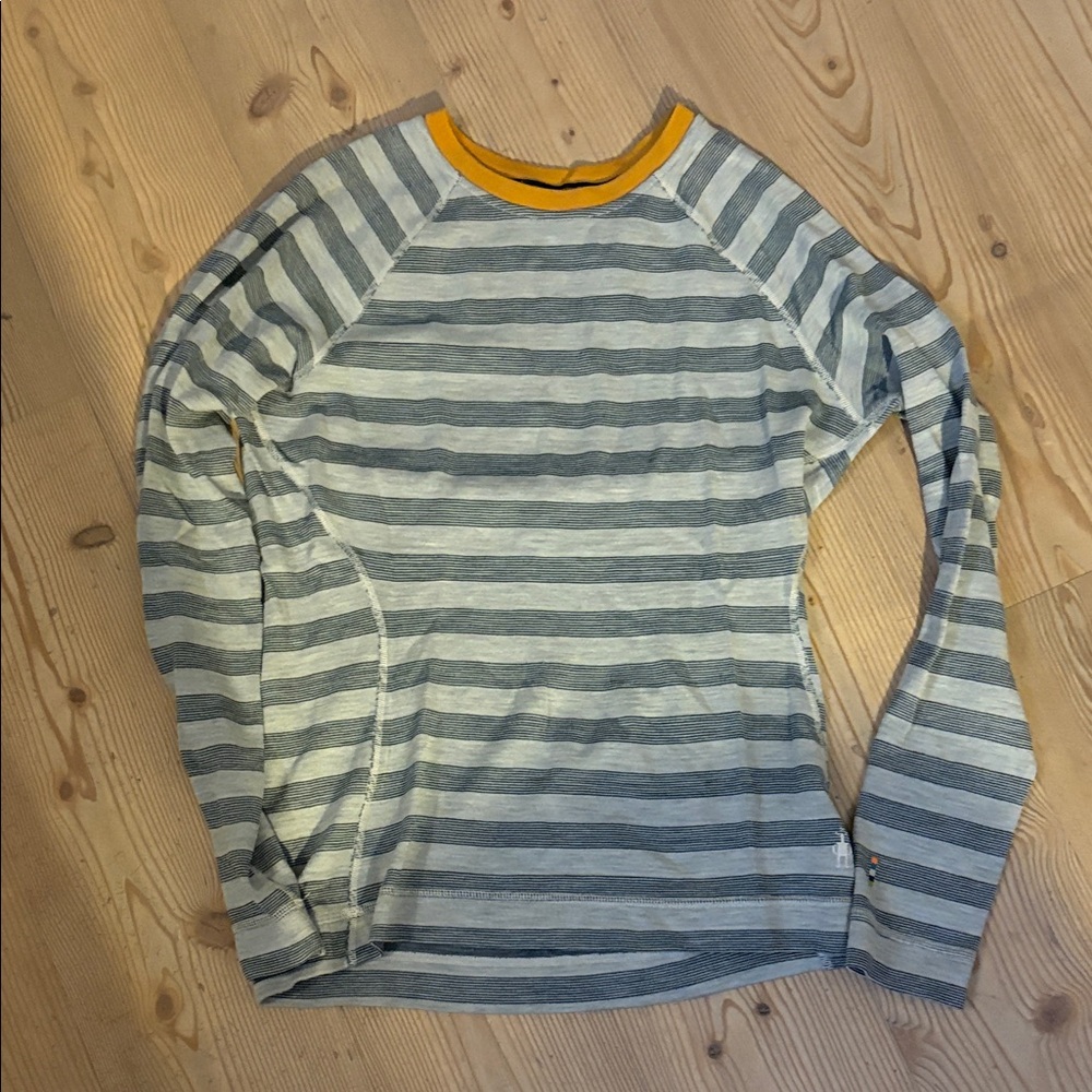 Smartwool Gray and Yellow Knit Top